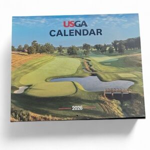 USGA 2026 Golf Wall Calendar – Championship Courses Photography – Golf Gift